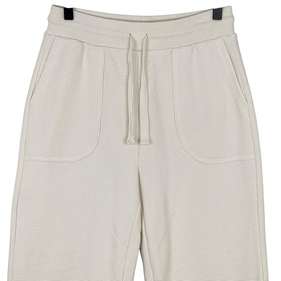 Madewell Sweatpants XS Textured Waffle Straight Drawstring Pull On Lounge Comfy - Picture 2 of 10
